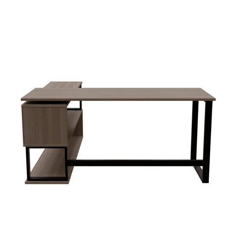 L Shaped Executive Desk with Storage Design by Riyan Luxiwood