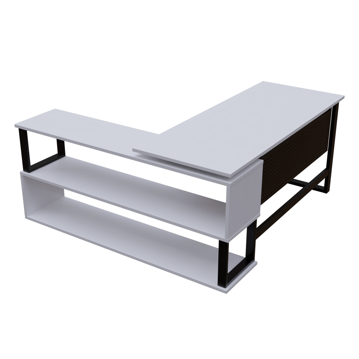 Hunter L Shaped Executive Desk with Storage Design by Riyan Luxiwood