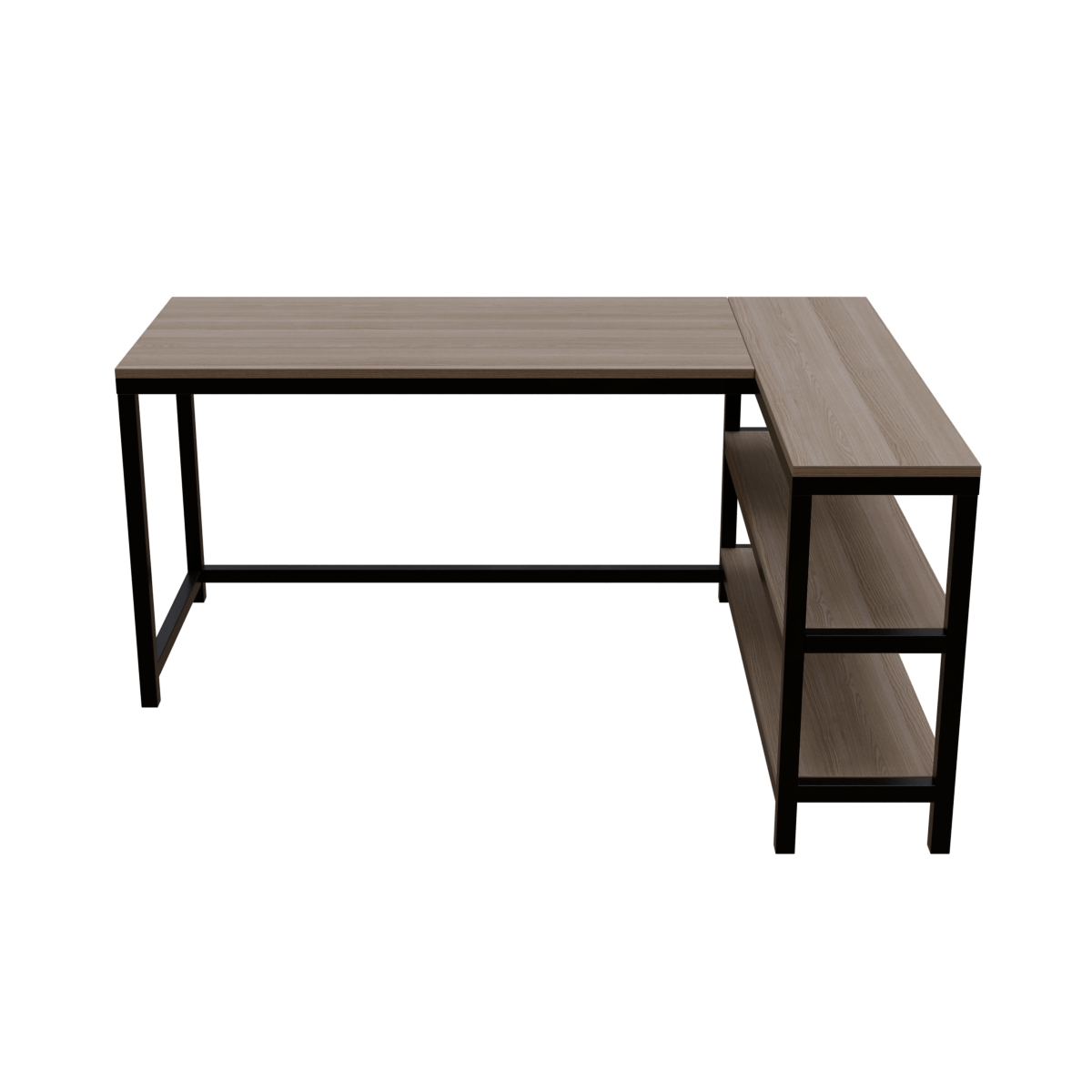Optimus L shape desk with Storage Design by Riyan Luxiwood.