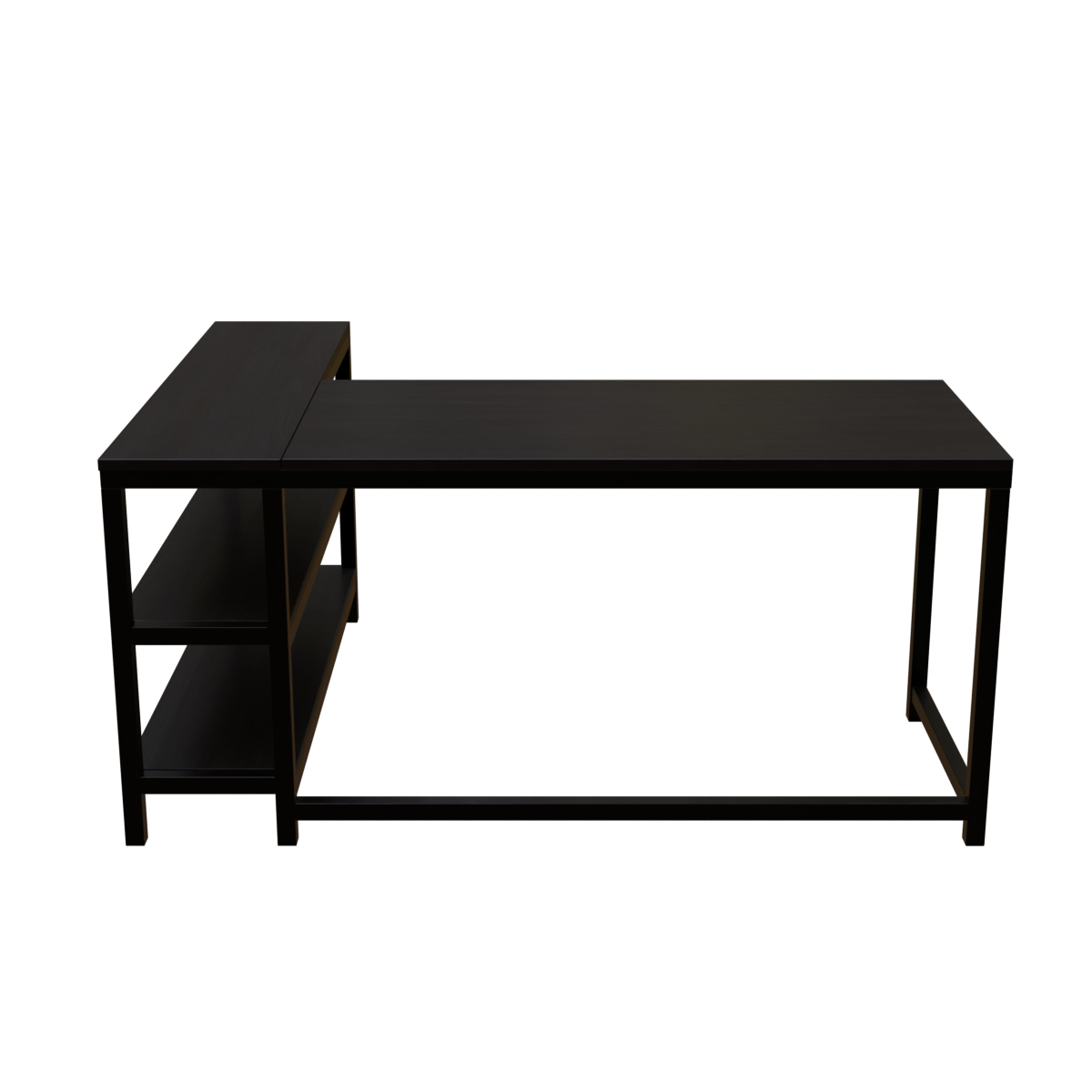 Optimus L shape desk with Storage Design by Riyan Luxiwood.