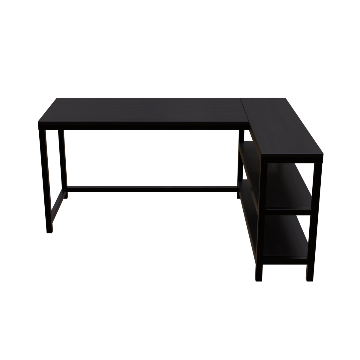 Optimus L shape desk with Storage Design by Riyan Luxiwood.