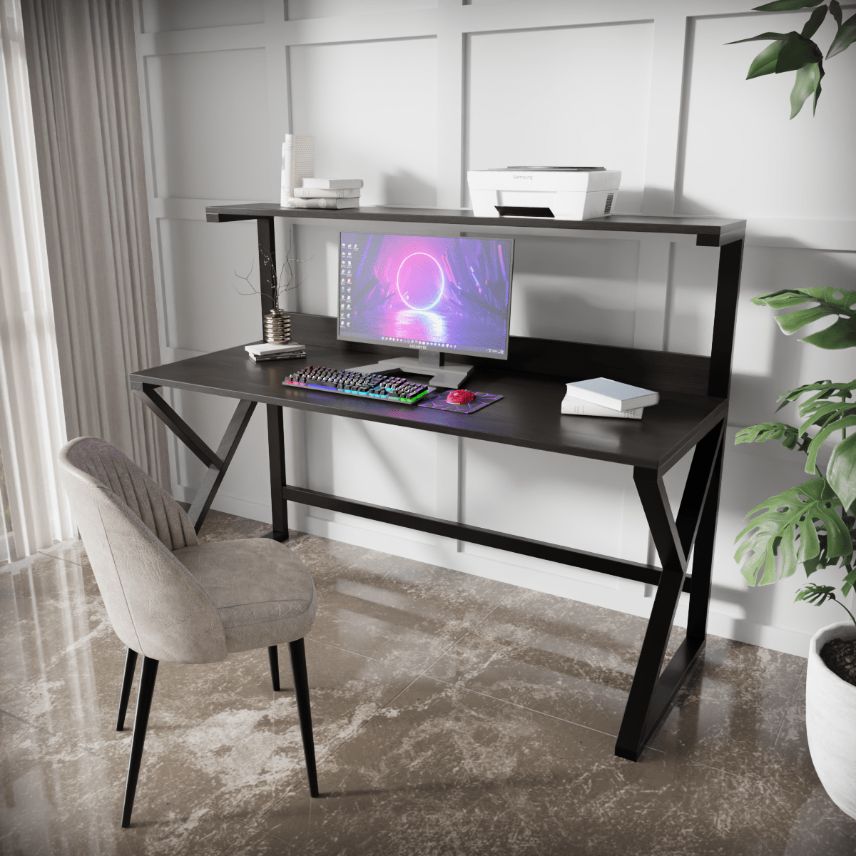 Bali Computer Table by Riyan Luxiwood.