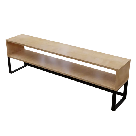 Montello TV Unit With Storage Space in Large Size in Wooden Texture by Riyan Luxiwood