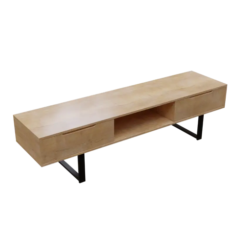 Thomas TV Unit With Storage Space in Large Size in Wooden Texture by Riyan Luxiwood