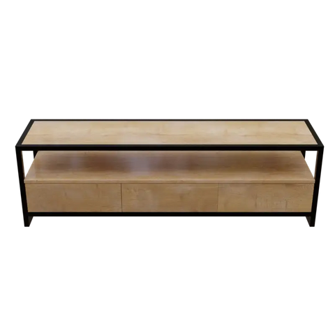 Casper TV Unit With Storage Space & Drawers in Large Size in Wooden Texture by Riyan Luxiwood