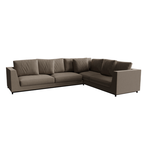 Ander in 5 Seater L Shape Sofa in Gavena Light Color by Riyan Luxiwood