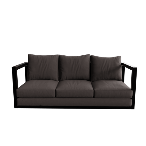 Diana 3 Seater Outdoor Sofa in Geneva Color with Metal & Fabric touch by Riyan Luxiwood