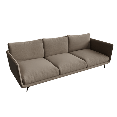 Milly 3 Seater Sofa in Geneva Light Color by Riyan Luxiwood