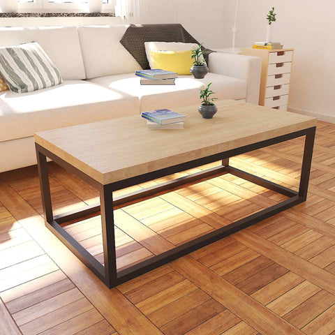 Quantum Coffee Table in natural finish by Riyan Luxiwood
