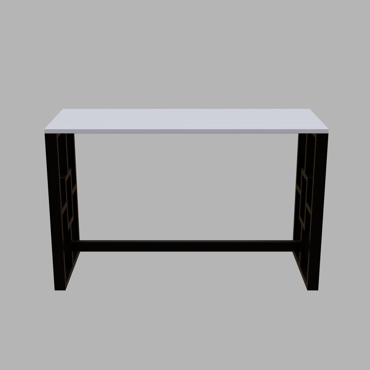 Segur Computer Table in White Color by Riyan Luxiwood