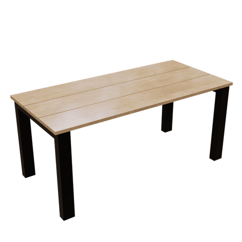 Square Shape 6 Seater Dining Table in Solid Wood for Home & Restaurant by Riyan Luxiwood
