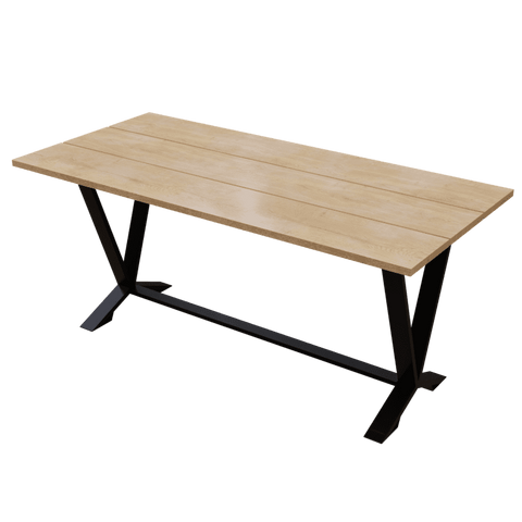 Vingo 6 Seater Dining Table in Solid Wood for Home & Restaurant by Riyan Luxiwood