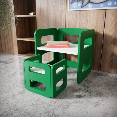 Benny Kids Study Table with Chair by Riyan Luxiwood