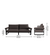 Haden 3 Seater Outdoor Sofa in Geneva Color with Metal & Fabric Touch by Riyan Luxiwood