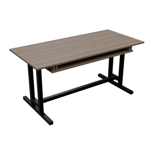 Zinnia Study Table with Keyboard Tray by Riyan Luxiwood.