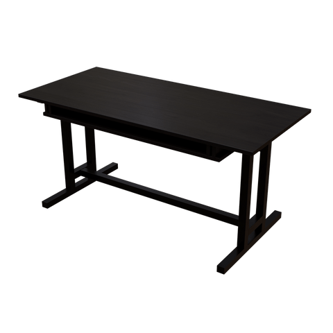 Zinnia Study Table with Keyboard Tray by Riyan Luxiwood.