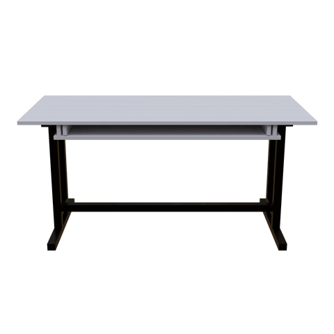 Zinnia Study Table with Keyboard Tray by Riyan Luxiwood.