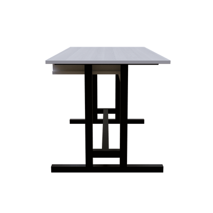 Zinnia Computer Table with Keyboard Tray by Riyan Luxiwood.