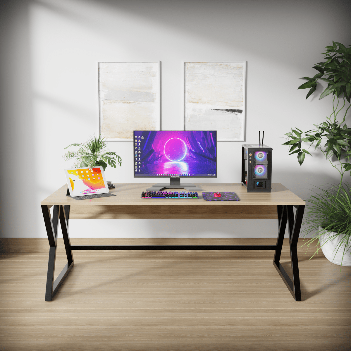 Daffodil Study Table (Size: 150CMx60CMx75CM)