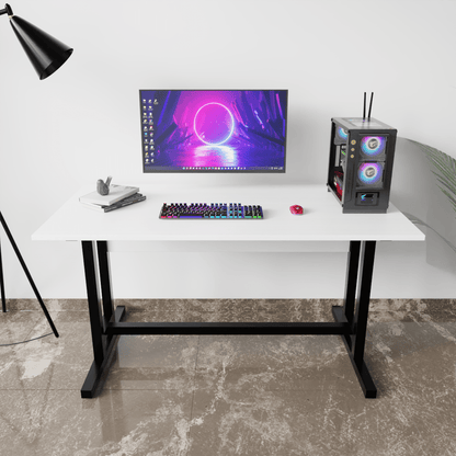Clover Computer Table by Riyan Luxiwood.