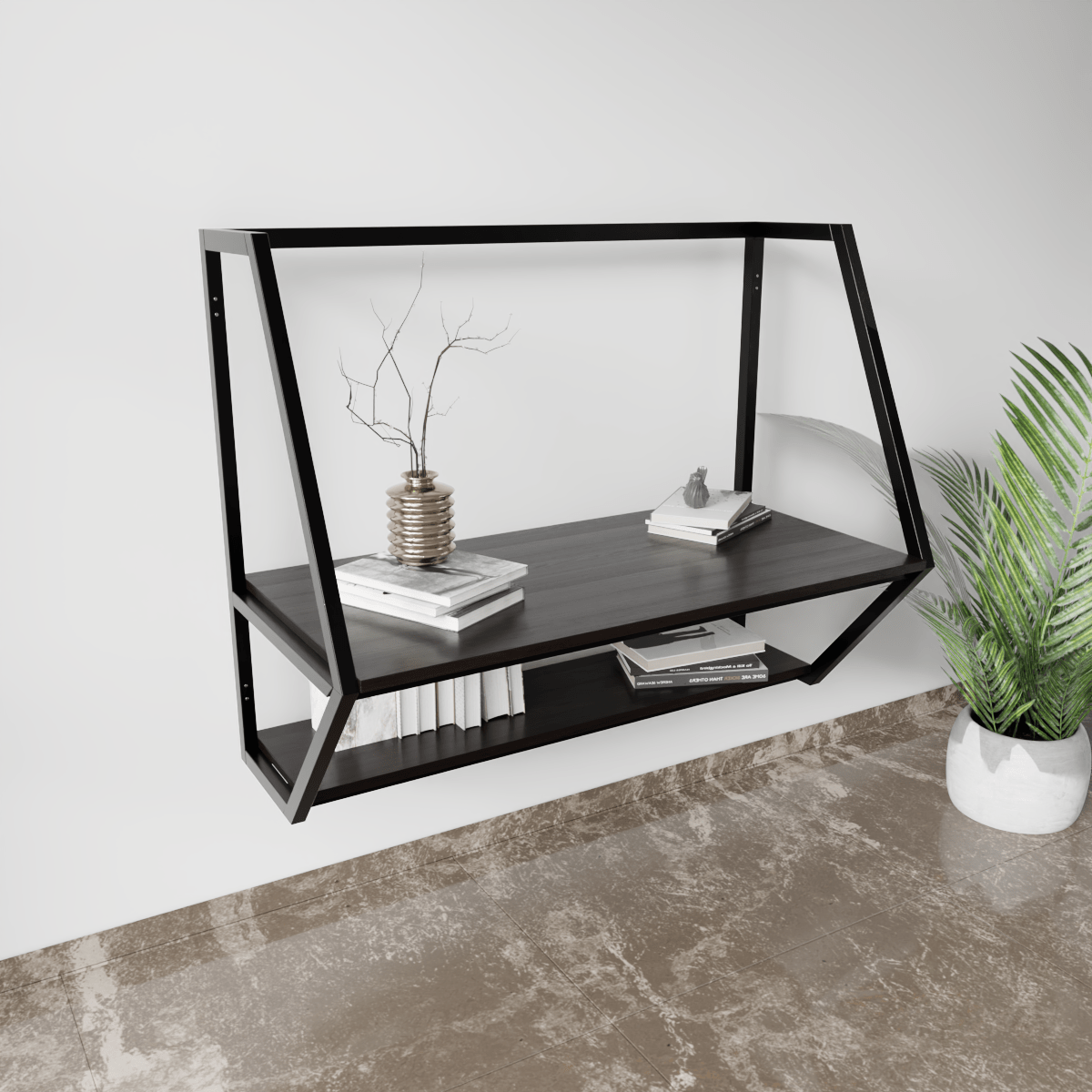 Berlin Wall Mounted Desk by Riyan Luxiwood.