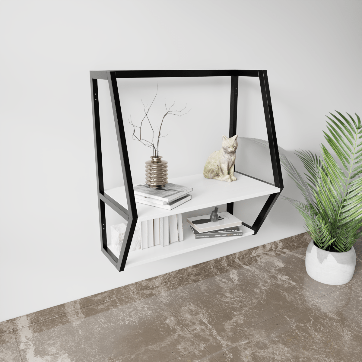 Berlin Wall Mounted Desk by Riyan Luxiwood.