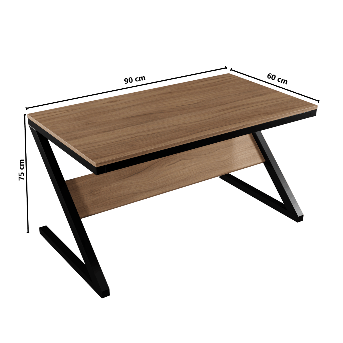 Z Type Computer Table by Riyan Luxiwood