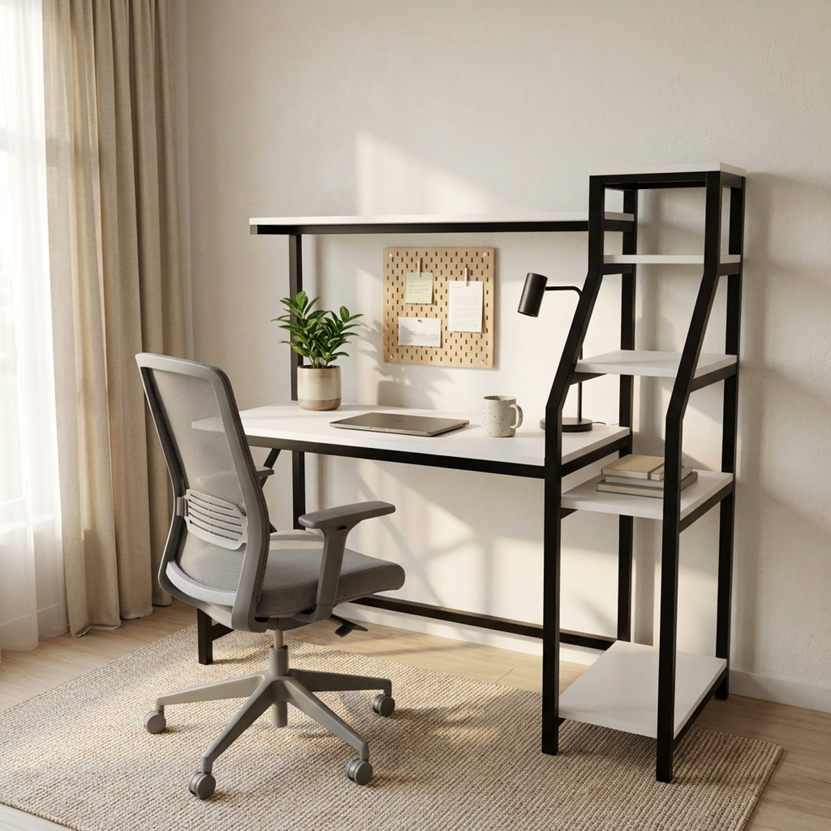 Rio Study Table with Verticle Storage by Riyan Luxiwood
