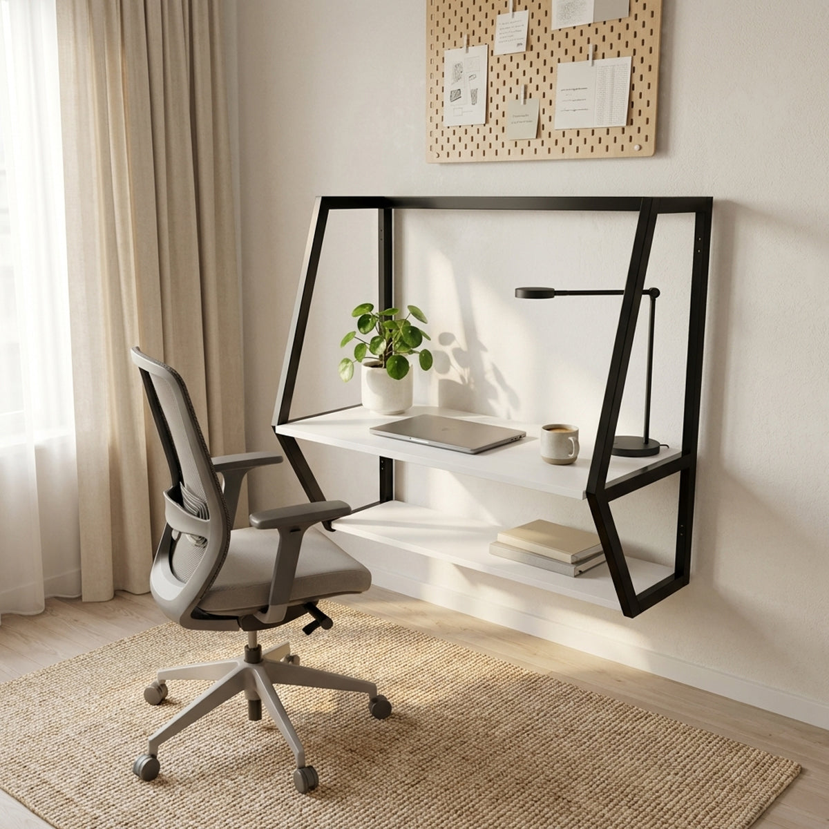 Berlin Wall Mounted Desk by Riyan Luxiwood.