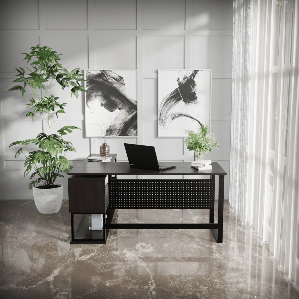 Hunter L Shaped Executive Desk by Riyan Luxiwood