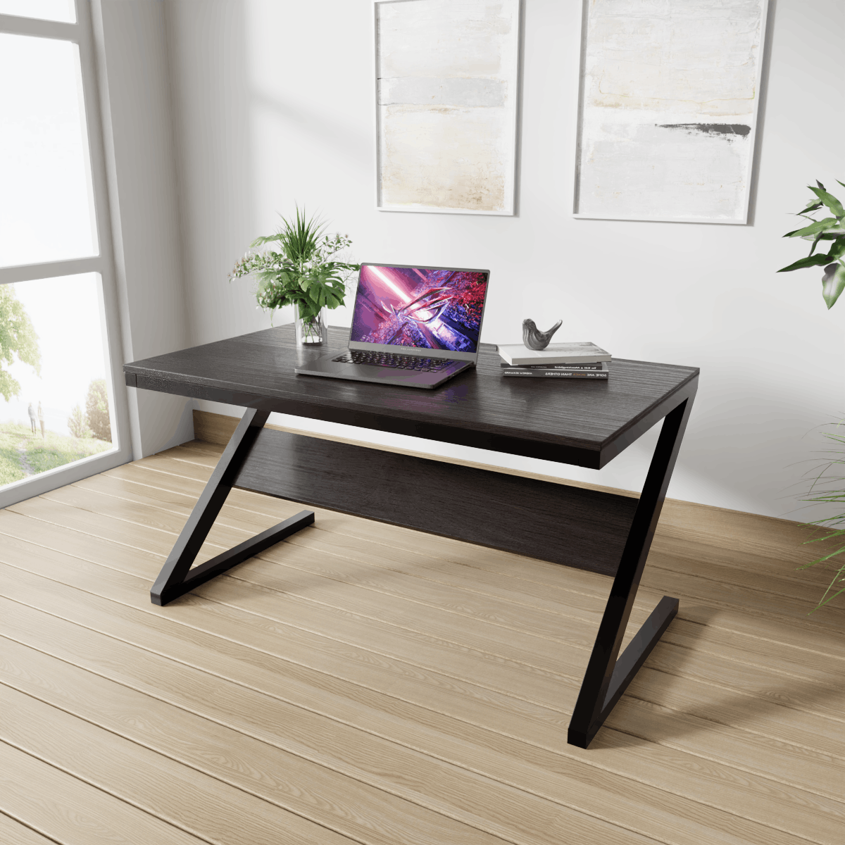 Z Type Computer Table by Riyan Luxiwood