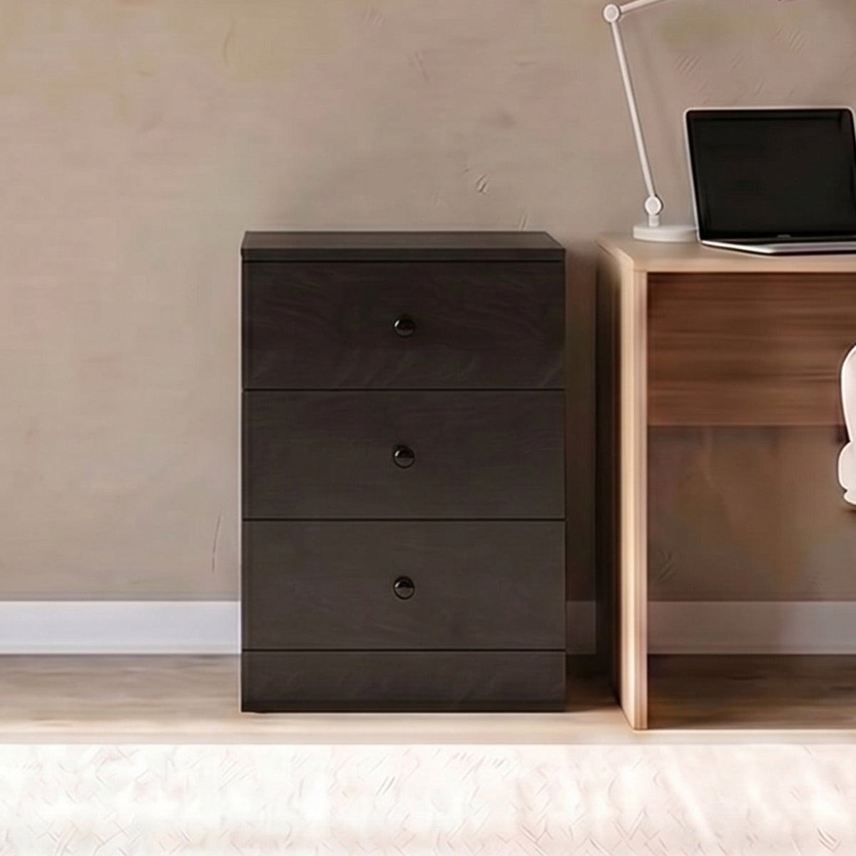 Chest of 3 Drawers by Riyan Luxiwood.