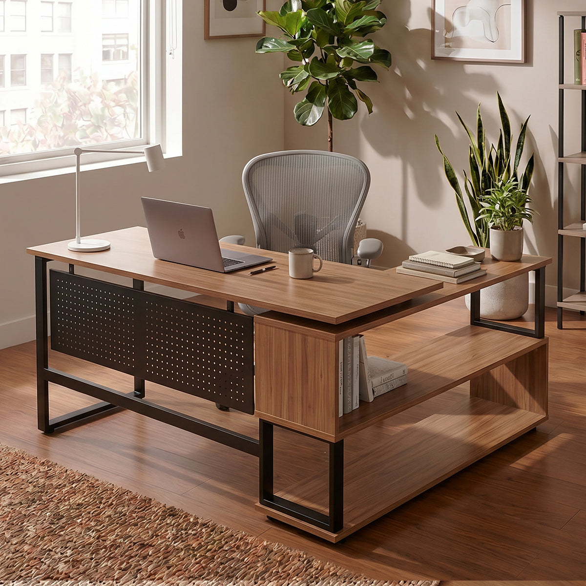 Hunter L Shaped Executive Desk by Riyan Luxiwood