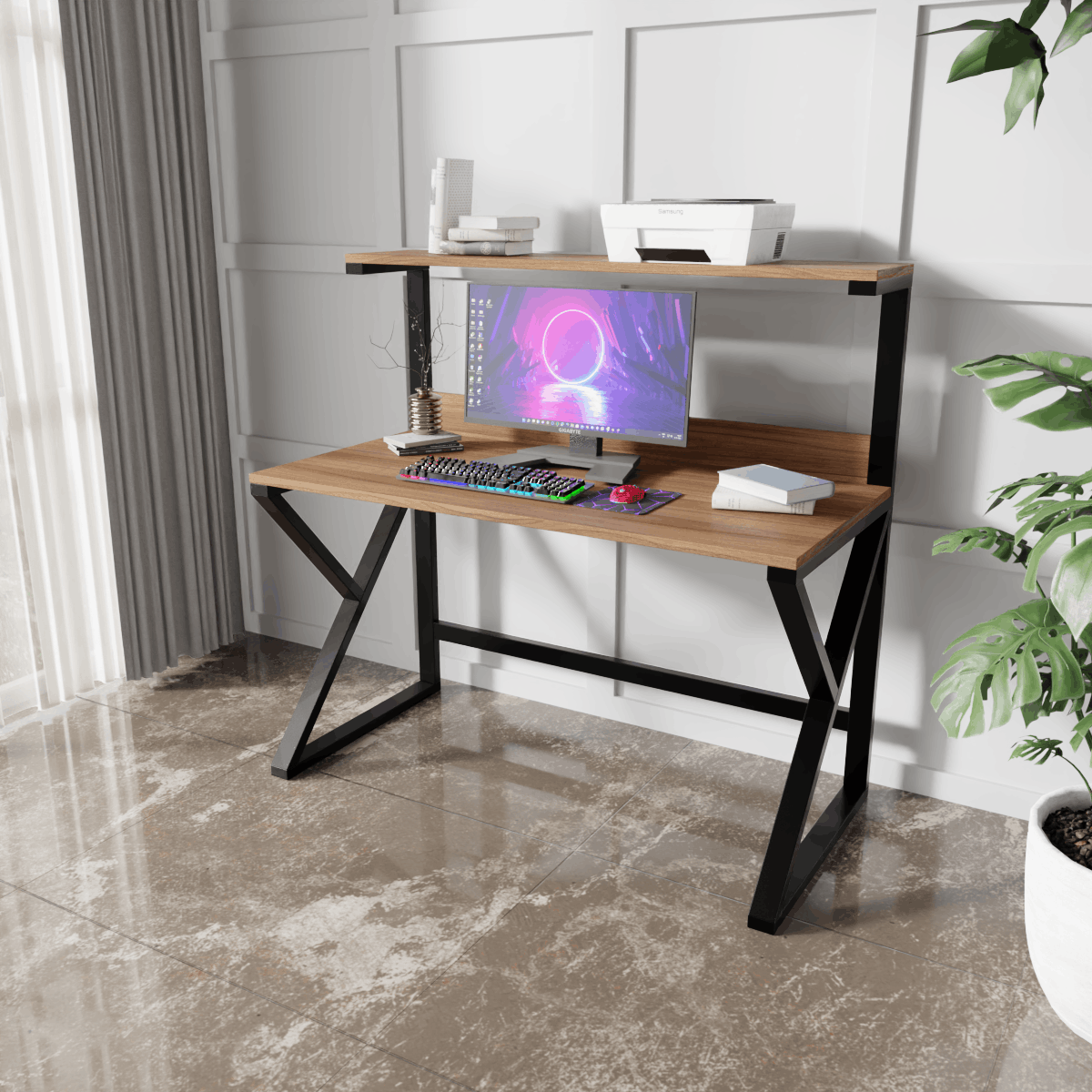 Bali Computer Table by Riyan Luxiwood.
