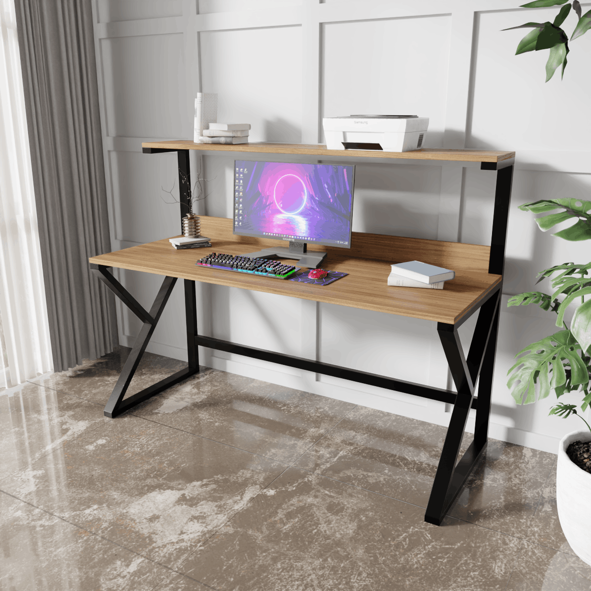 Bali Computer Table by Riyan Luxiwood.