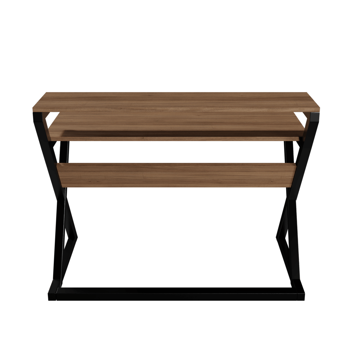 Austin Study Table in White Color with Upper Shelve by Riyan Luxiwood
