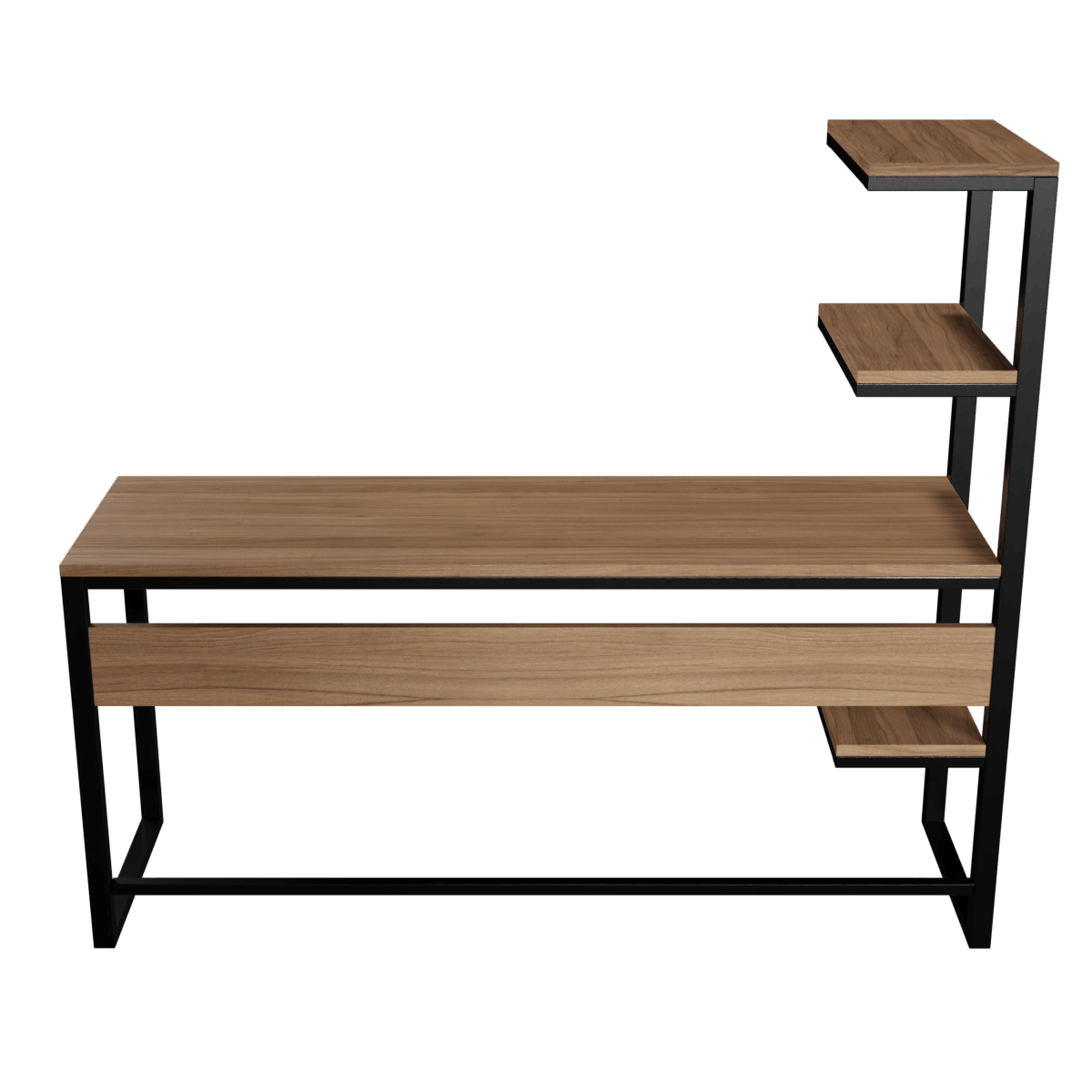 Valor Study Table with Shelves by Riyan Luxiwood