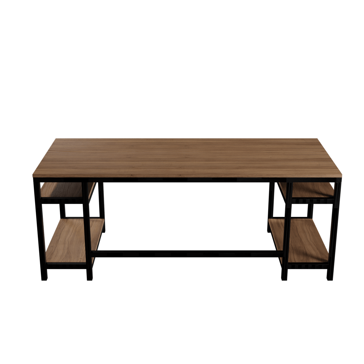 Edward Computer Table With Open Storage By Riyan Luxiwood.