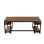 Edward Computer Table With Open Storage By Riyan Luxiwood.