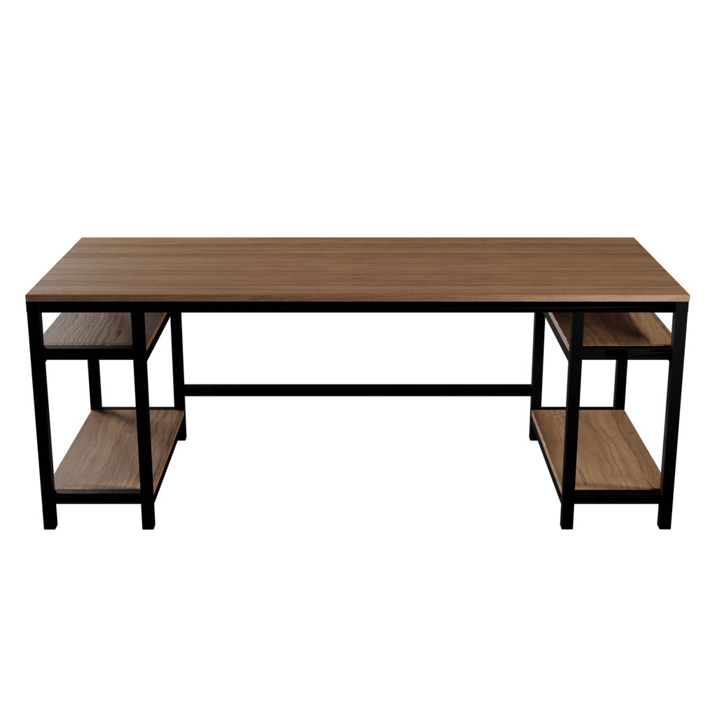 Edward Computer Table With Open Storage By Riyan Luxiwood.