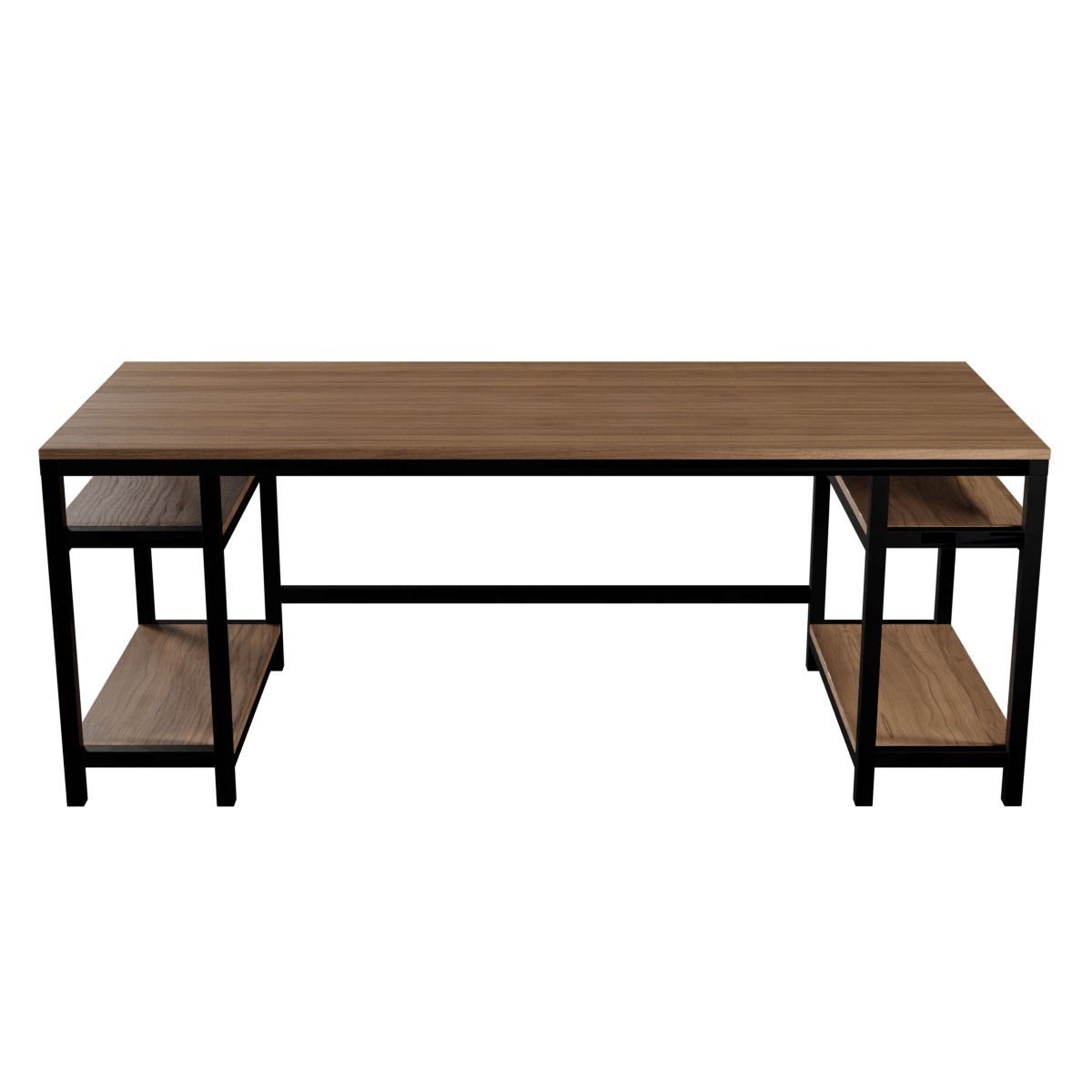 Edward Computer Table With Open Storage By Riyan Luxiwood.