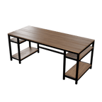 Edward Computer Table With Open Storage By Riyan Luxiwood.