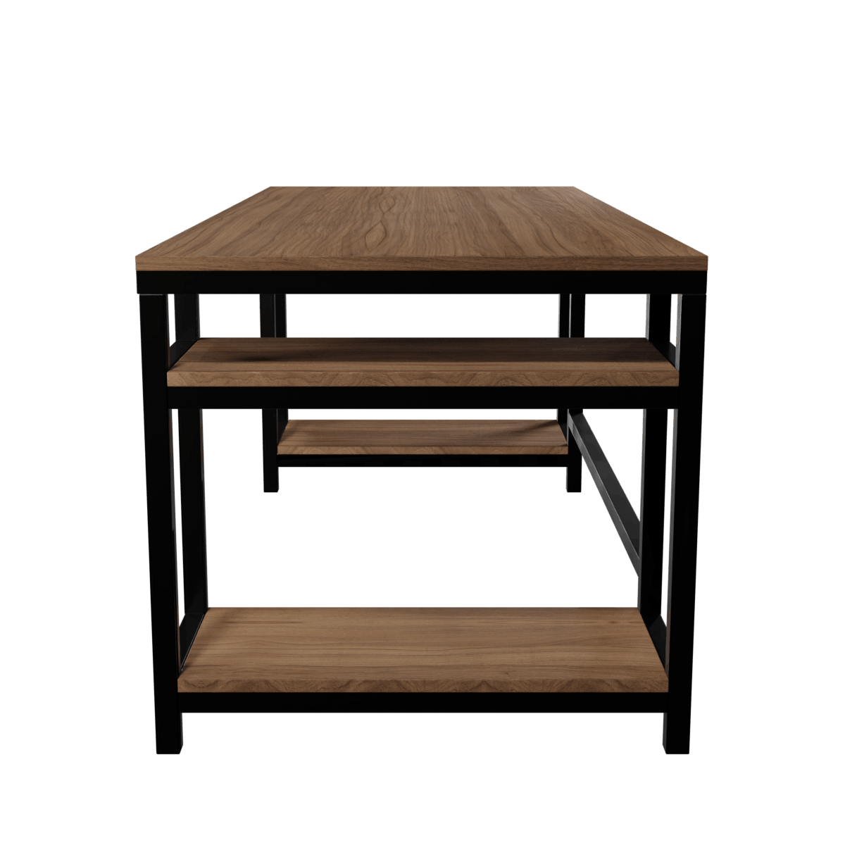 Edward Computer Table With Open Storage By Riyan Luxiwood.