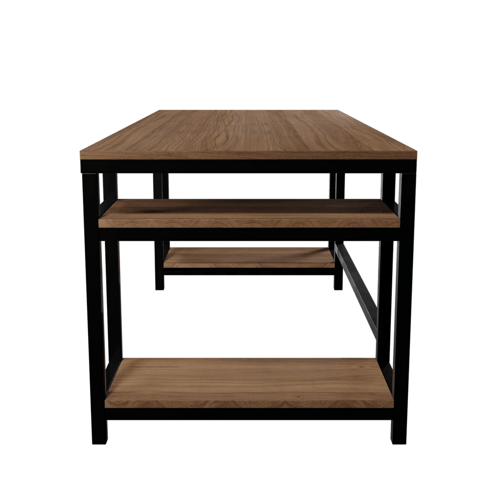 Edward Computer Table With Open Storage By Riyan Luxiwood.