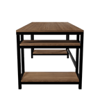 Edward Computer Table With Open Storage By Riyan Luxiwood.