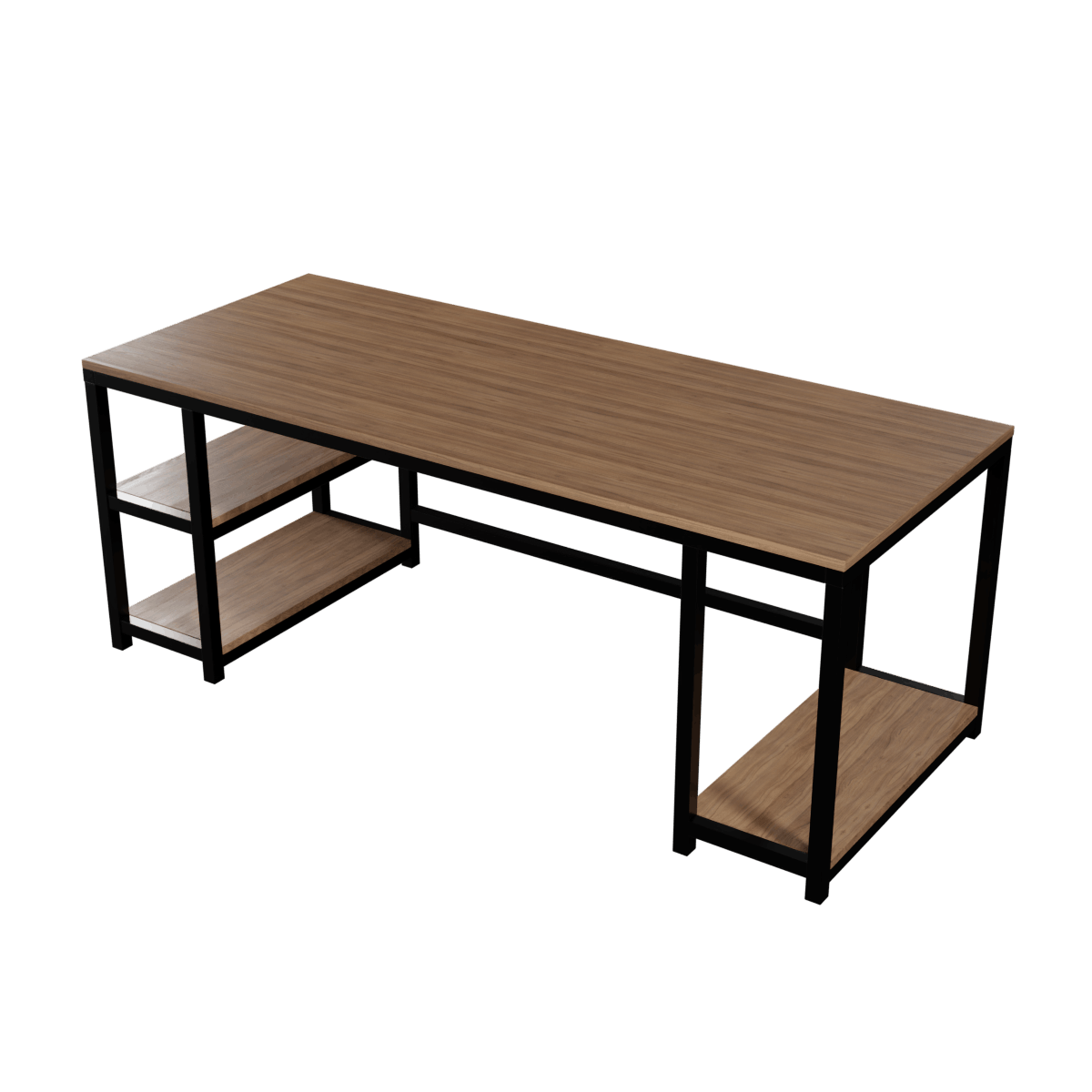 Jackson computer Table With Open Storage By Riyan Luxiwood.