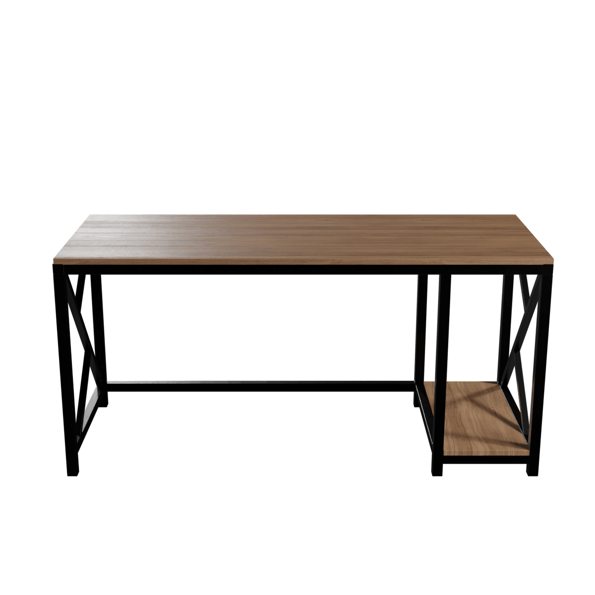 Patrick Computer Table With Open Storage By Riyan Luxiwood.
