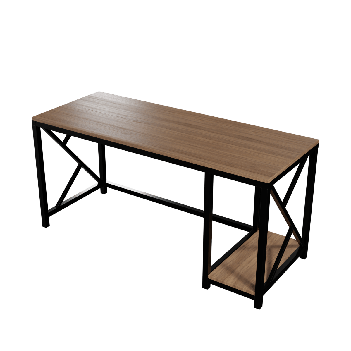 Patrick Computer Table With Open Storage By Riyan Luxiwood.