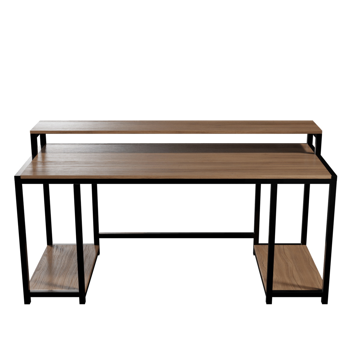 Nexus Computer Table With Open Storage By Riyan Luxiwood.