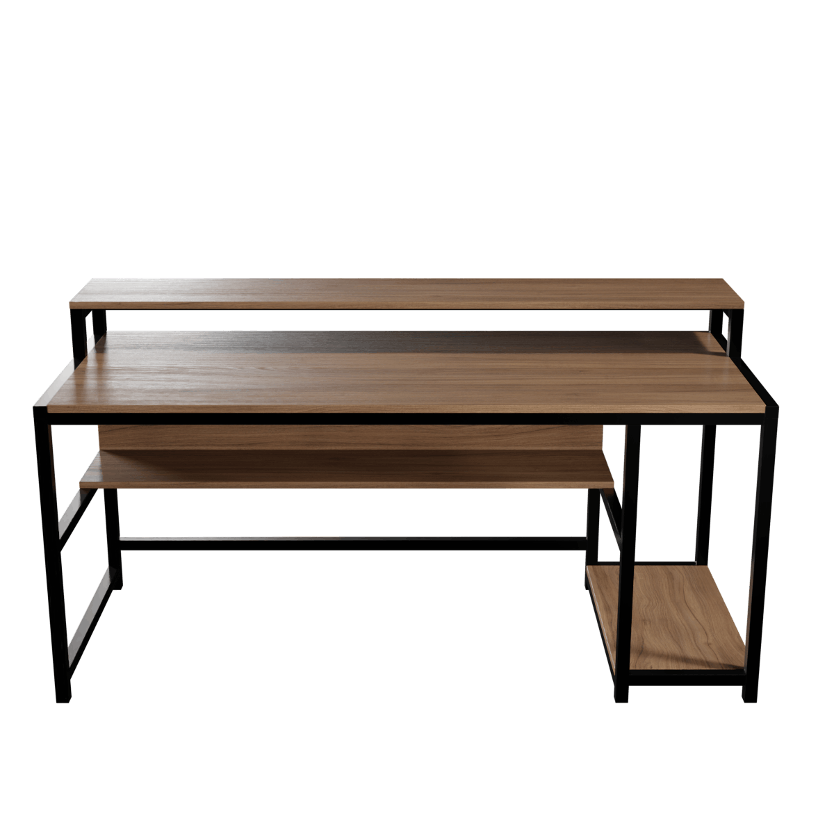 Trio Computer Table With Open Storage By Riyan Luxiwood.